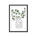 Picture of Leaves in Fun Vase II  _GroupedProduct_Rectangle_Portrait_Framed_Matted_