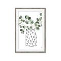 Picture of Leaves in Fun Vase II  _GroupedProduct_Rectangle_Portrait_Framed_Matted_