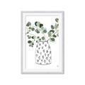 Picture of Leaves in Fun Vase II  _GroupedProduct_Rectangle_Portrait_Framed_Matted_