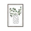 Picture of Leaves in Fun Vase II  _GroupedProduct_Rectangle_Portrait_Framed_Matted_
