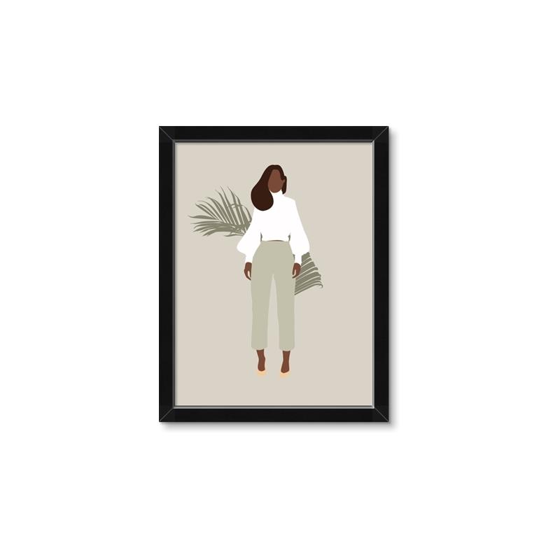 Picture of Palm Girl Fashion I _GroupedProduct_Rectangle_Portrait_Framed_Matted_