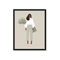 Picture of Palm Girl Fashion I _GroupedProduct_Rectangle_Portrait_Framed_Matted_
