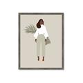 Picture of Palm Girl Fashion I _GroupedProduct_Rectangle_Portrait_Framed_Matted_