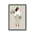 Picture of Palm Girl Fashion I _GroupedProduct_Rectangle_Portrait_Framed_Matted_