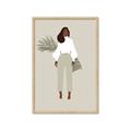 Picture of Palm Girl Fashion I _GroupedProduct_Rectangle_Portrait_Framed_Matted_