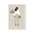 Picture of Palm Girl Fashion I _GroupedProduct_Rectangle_Portrait_Framed_Matted_