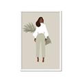 Picture of Palm Girl Fashion I _GroupedProduct_Rectangle_Portrait_Framed_Matted_