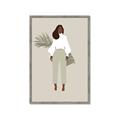 Picture of Palm Girl Fashion I _GroupedProduct_Rectangle_Portrait_Framed_Matted_