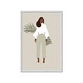 Picture of Palm Girl Fashion I _GroupedProduct_Rectangle_Portrait_Framed_Matted_