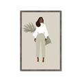 Picture of Palm Girl Fashion I _GroupedProduct_Rectangle_Portrait_Framed_Matted_