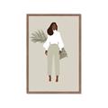 Picture of Palm Girl Fashion I _GroupedProduct_Rectangle_Portrait_Framed_Matted_