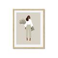 Picture of Palm Girl Fashion I _GroupedProduct_Rectangle_Portrait_Framed_Matted_