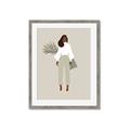Picture of Palm Girl Fashion I _GroupedProduct_Rectangle_Portrait_Framed_Matted_