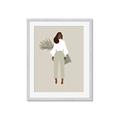Picture of Palm Girl Fashion I _GroupedProduct_Rectangle_Portrait_Framed_Matted_