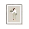 Picture of Palm Girl Fashion I _GroupedProduct_Rectangle_Portrait_Framed_Matted_