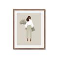 Picture of Palm Girl Fashion I _GroupedProduct_Rectangle_Portrait_Framed_Matted_