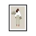 Picture of Palm Girl Fashion I _GroupedProduct_Rectangle_Portrait_Framed_Matted_