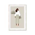 Picture of Palm Girl Fashion I _GroupedProduct_Rectangle_Portrait_Framed_Matted_