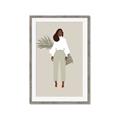 Picture of Palm Girl Fashion I _GroupedProduct_Rectangle_Portrait_Framed_Matted_