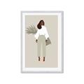 Picture of Palm Girl Fashion I _GroupedProduct_Rectangle_Portrait_Framed_Matted_