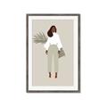Picture of Palm Girl Fashion I _GroupedProduct_Rectangle_Portrait_Framed_Matted_