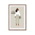 Picture of Palm Girl Fashion I _GroupedProduct_Rectangle_Portrait_Framed_Matted_