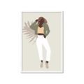 Picture of Palm Girl Fashion II  _GroupedProduct_Rectangle_Portrait_Framed_Matted_