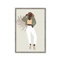 Picture of Palm Girl Fashion II  _GroupedProduct_Rectangle_Portrait_Framed_Matted_