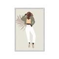 Picture of Palm Girl Fashion II  _GroupedProduct_Rectangle_Portrait_Framed_Matted_