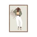 Picture of Palm Girl Fashion II  _GroupedProduct_Rectangle_Portrait_Framed_Matted_
