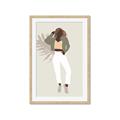 Picture of Palm Girl Fashion II  _GroupedProduct_Rectangle_Portrait_Framed_Matted_