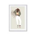 Picture of Palm Girl Fashion II  _GroupedProduct_Rectangle_Portrait_Framed_Matted_