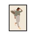 Picture of Palm Girl Fashion III _GroupedProduct_Rectangle_Portrait_Framed_Matted_