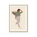 Picture of Palm Girl Fashion III _GroupedProduct_Rectangle_Portrait_Framed_Matted_