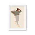 Picture of Palm Girl Fashion III _GroupedProduct_Rectangle_Portrait_Framed_Matted_