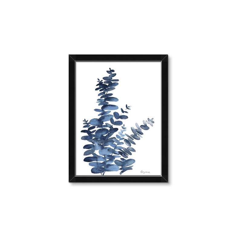 Picture of Navy Blue Eucalyptus I  _GroupedProduct_Rectangle_Portrait_Framed_Matted_