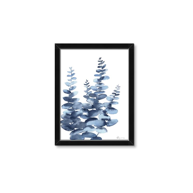 Picture of Navy Blue Eucalyptus II _GroupedProduct_Rectangle_Portrait_Framed_Matted_
