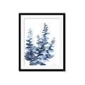 Picture of Navy Blue Eucalyptus II _GroupedProduct_Rectangle_Portrait_Framed_Matted_