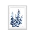 Picture of Navy Blue Eucalyptus II _GroupedProduct_Rectangle_Portrait_Framed_Matted_
