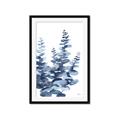 Picture of Navy Blue Eucalyptus II _GroupedProduct_Rectangle_Portrait_Framed_Matted_