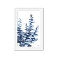 Picture of Navy Blue Eucalyptus II _GroupedProduct_Rectangle_Portrait_Framed_Matted_