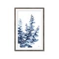 Picture of Navy Blue Eucalyptus II _GroupedProduct_Rectangle_Portrait_Framed_Matted_
