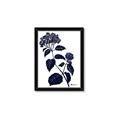 Picture of Blue Flower on White I _GroupedProduct_Rectangle_Portrait_Framed_Matted_