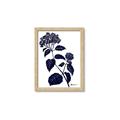 Picture of Blue Flower on White I _GroupedProduct_Rectangle_Portrait_Framed_Matted_
