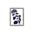 Picture of Blue Flower on White I _GroupedProduct_Rectangle_Portrait_Framed_Matted_