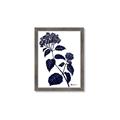 Picture of Blue Flower on White I _GroupedProduct_Rectangle_Portrait_Framed_Matted_