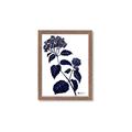 Picture of Blue Flower on White I _GroupedProduct_Rectangle_Portrait_Framed_Matted_