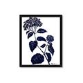 Picture of Blue Flower on White I _GroupedProduct_Rectangle_Portrait_Framed_Matted_