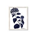 Picture of Blue Flower on White I _GroupedProduct_Rectangle_Portrait_Framed_Matted_