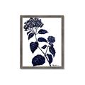 Picture of Blue Flower on White I _GroupedProduct_Rectangle_Portrait_Framed_Matted_